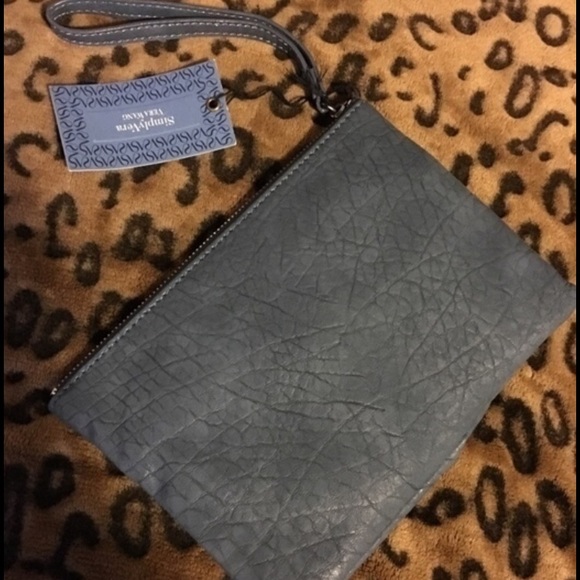 Vera Wang Blue Wristlet